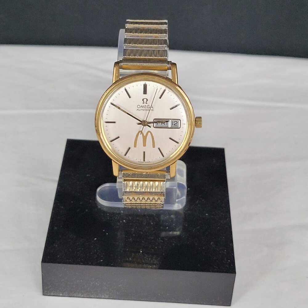 Rare Vintage Mcdonald's Omega 1020 Day Date Automatic Men Watch RUNNING